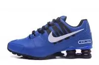 alabama nike air shox pu running chaussures blue